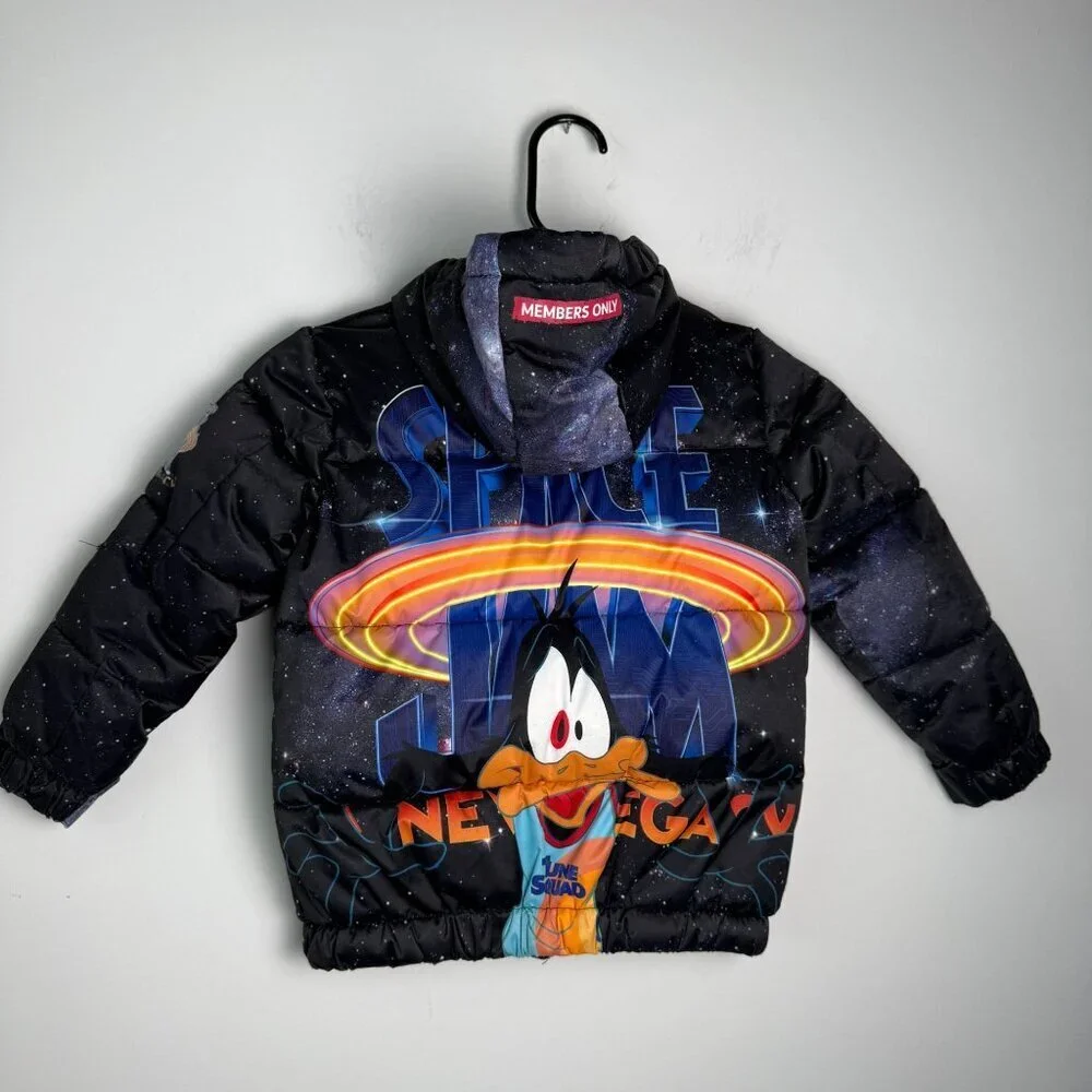 Members Only Youth Space Jams Tune Squad Puffer Jacket Sz 4T
